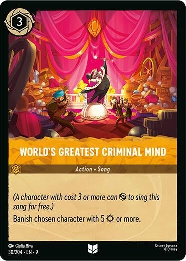 Disney Lorcana - World's Greatest Criminal Mind (30/204) (Fabled)