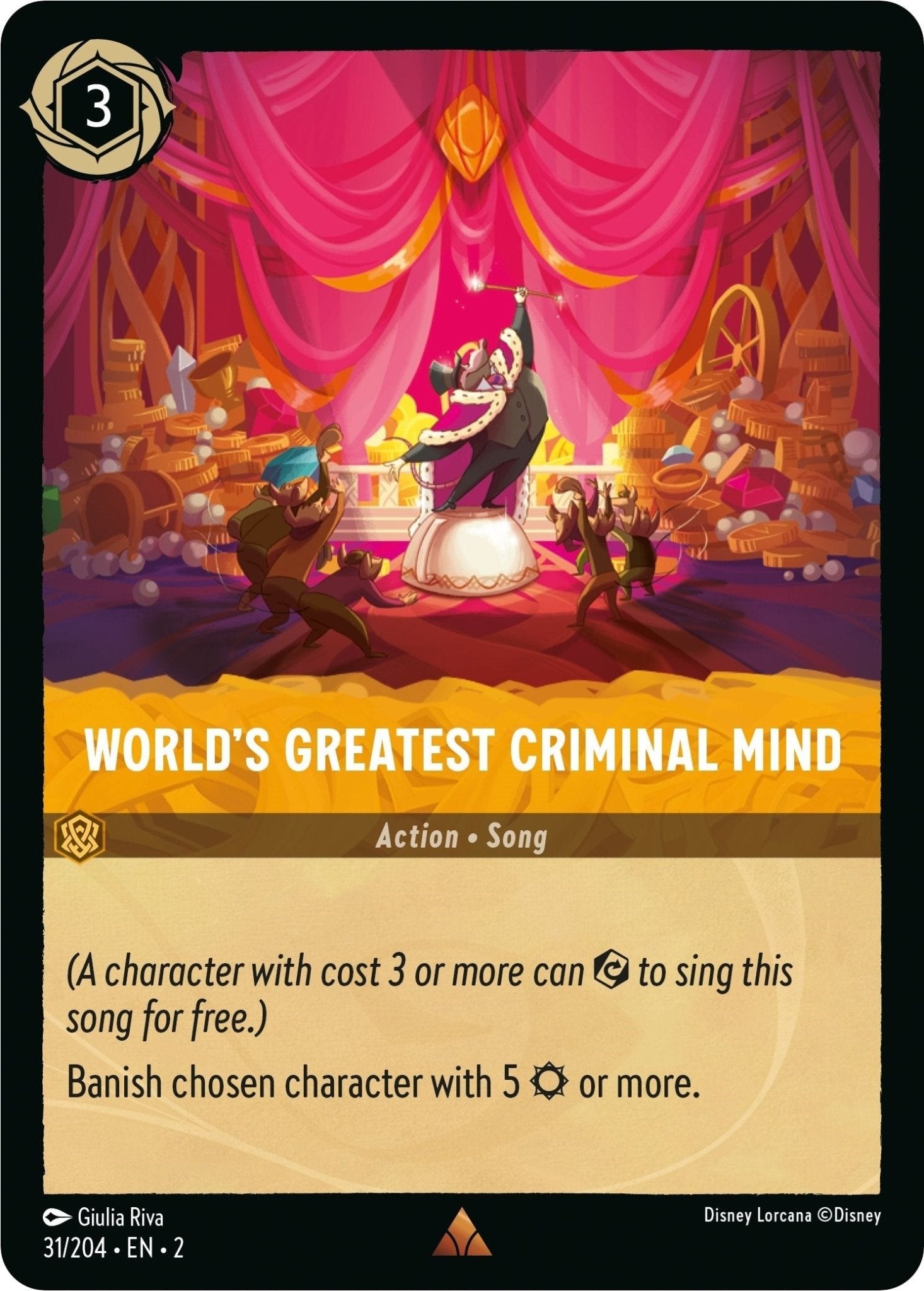 Disney Lorcana - World's Greatest Criminal Mind (31/204) (Rise of the Floodborn)