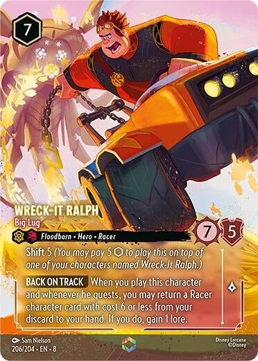 Disney Lorcana - Wreck - It Ralph - Big Lug (Enchanted) (206/204) (Reign of Jafar)