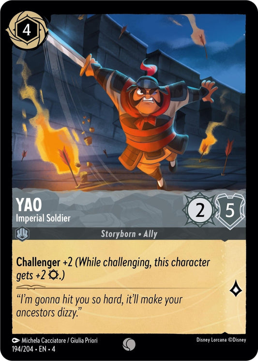Disney Lorcana - Yao - Imperial Soldier (194/204) (Ursula's Return)
