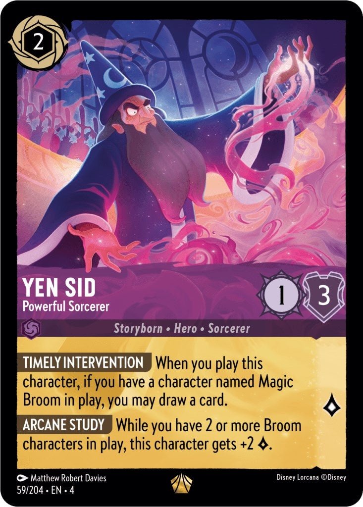Disney Lorcana - Yen Sid - Powerful Sorcerer (59/204) (Ursula's Return)