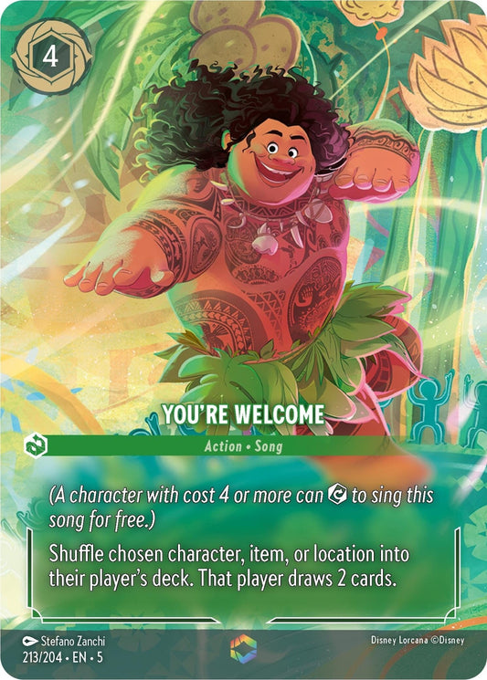 Disney Lorcana - You're Welcome (Enchanted) (213/204) (Shimmering Skies)
