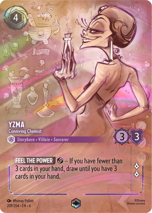 Disney Lorcana - Yzma - Conniving Chemist (Enchanted) (209/204) (Azurite Sea)