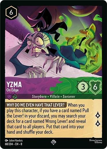 Disney Lorcana - Yzma - On Edge (68/204) (Reign of Jafar)