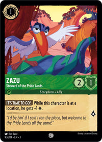 Zazu - Steward of the Pride Lands (93/204) (Into the Inklands) by LAB7 Malta, Europe