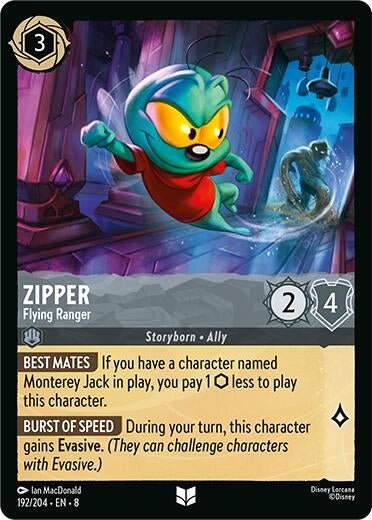 Disney Lorcana - Zipper - Flying Ranger (192/204) (Reign of Jafar)