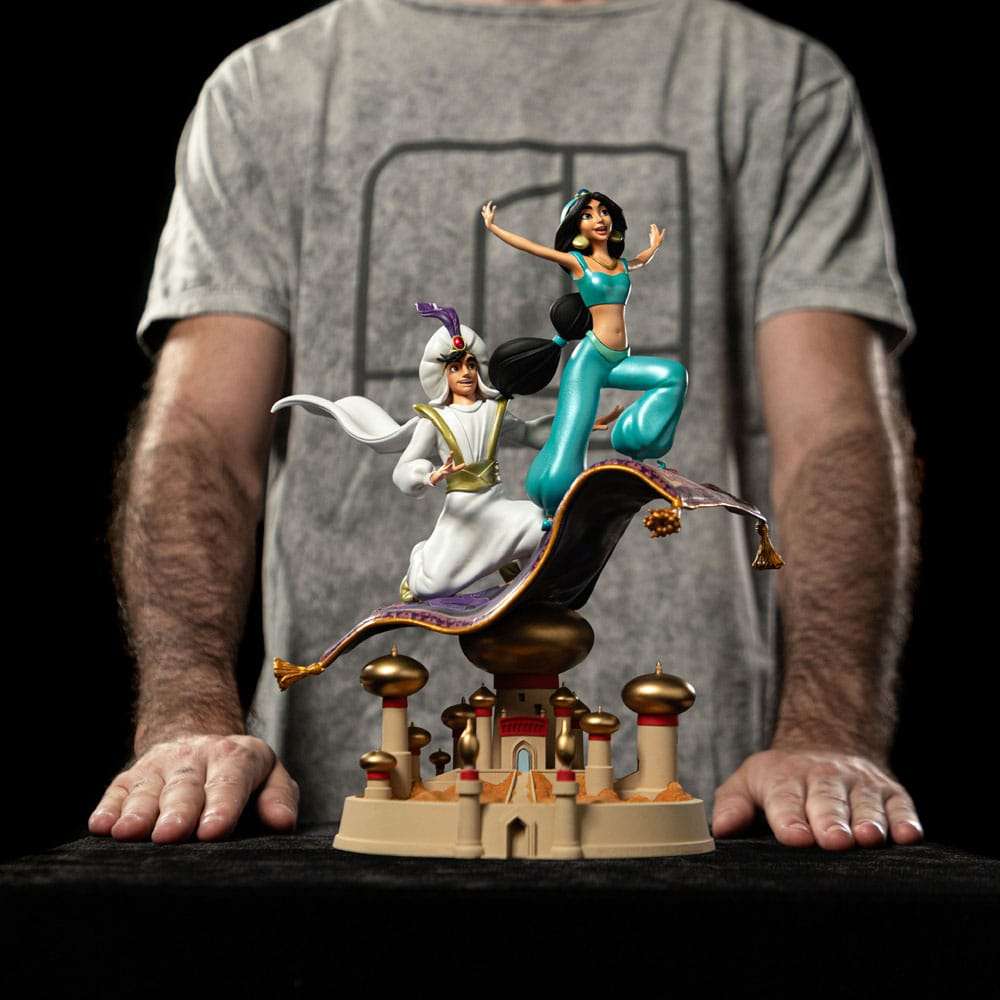 Disney Scale Statue 1/10 Aladdin and Yasmine 30 cm by LAB7 Malta, Europe
