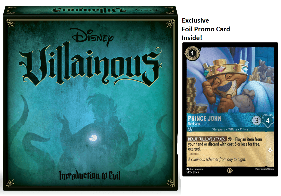 DISNEY VILLAINOUS - Intro to Evil - Boardgame + Lorcana Card by LAB7 Malta, Europe