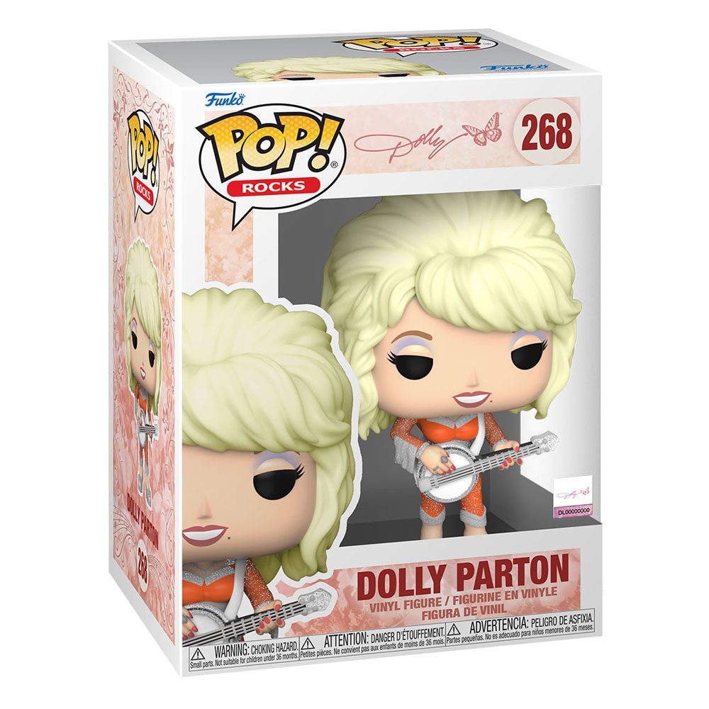 Dolly Parton POP! Rocks Vinyl Figure 268 by LAB7 Malta, Europe