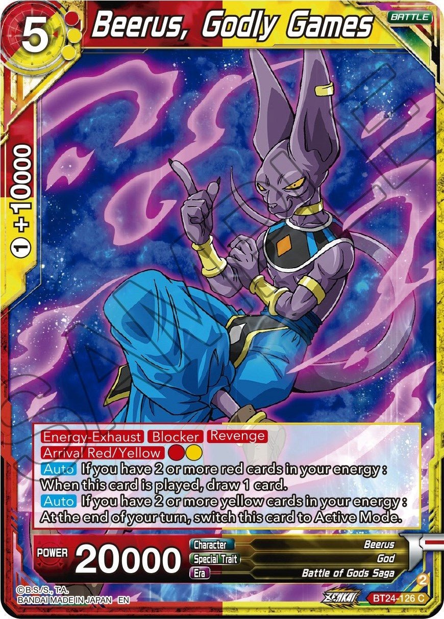 Dragon Ball Super: Masters - Beerus, Godly Games (BT24 - 126) (Beyond Generations)