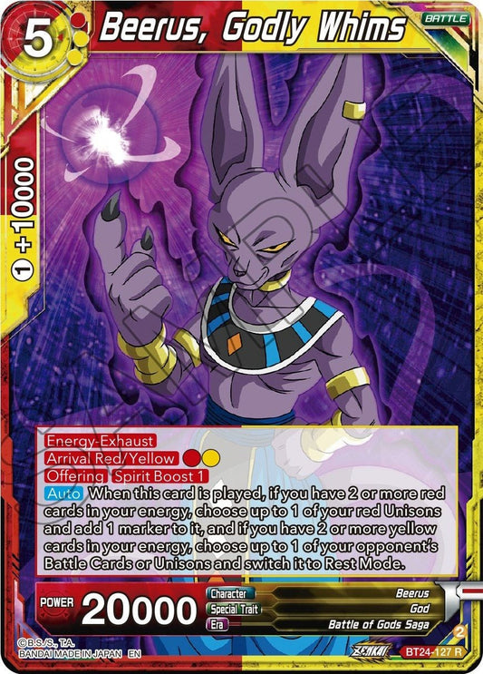 Dragon Ball Super: Masters - Beerus, Godly Whims (BT24 - 127) (Beyond Generations)