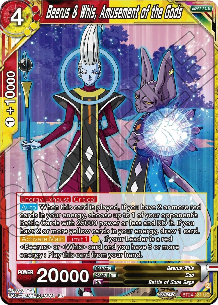Dragon Ball Super: Masters - Beerus & Whis, Amusement of the Gods (BT24 - 131) (Beyond Generations)