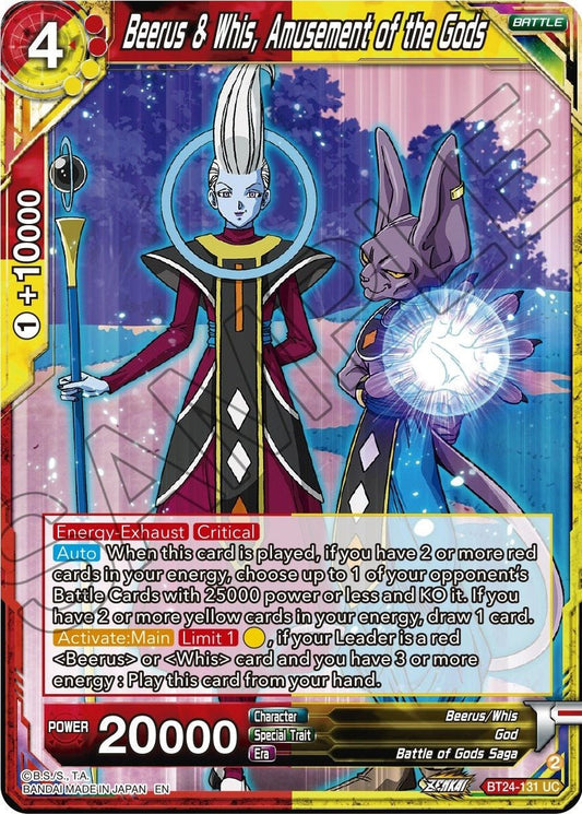 Dragon Ball Super: Masters - Beerus & Whis, Amusement of the Gods (BT24 - 131) (Beyond Generations)