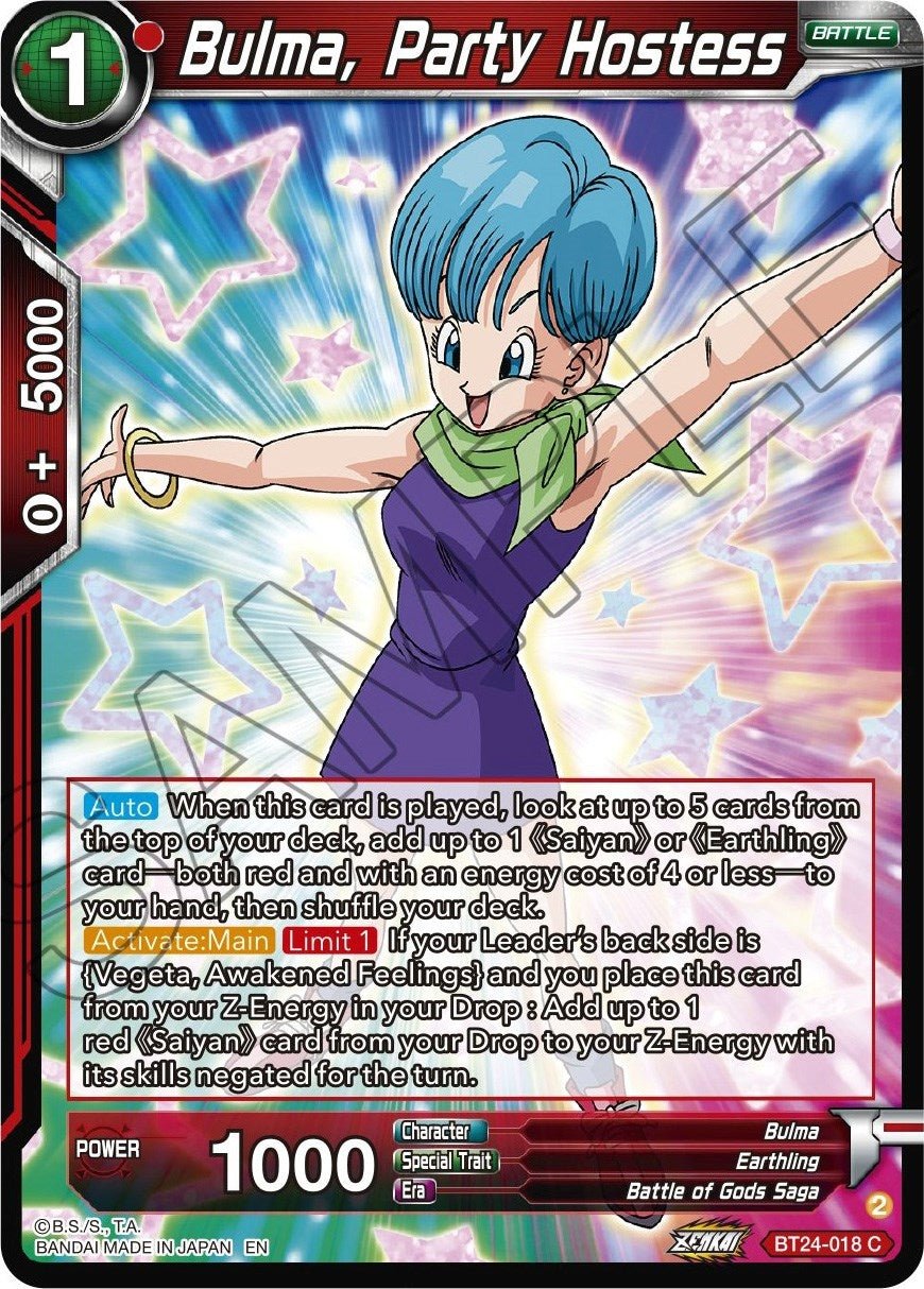 Dragon Ball Super: Masters - Bulma, Party Hostess (BT24 - 018) (Beyond Generations)