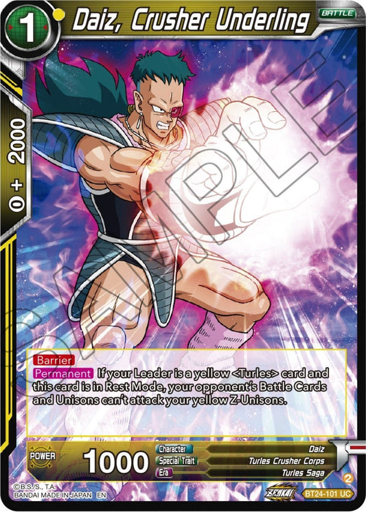 Dragon Ball Super: Masters - Daiz, Crusher Underling (BT24 - 101) (Beyond Generations)