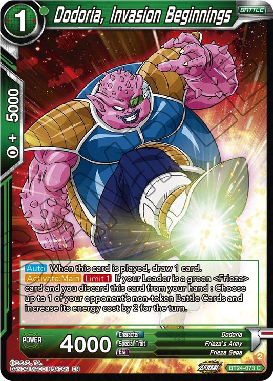 Dragon Ball Super: Masters - Dodoria, Invasion Beginnings (BT24 - 073) (Beyond Generations)