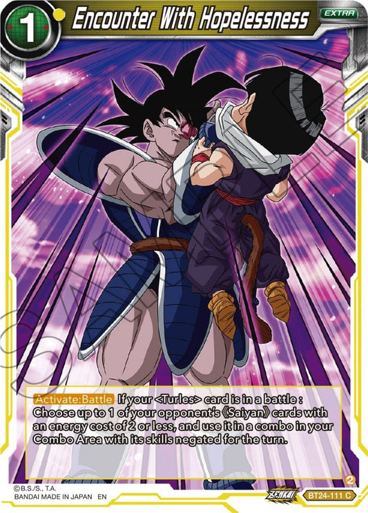 Dragon Ball Super: Masters - Encounter With Hopelessness (BT24 - 111) (Beyond Generations)