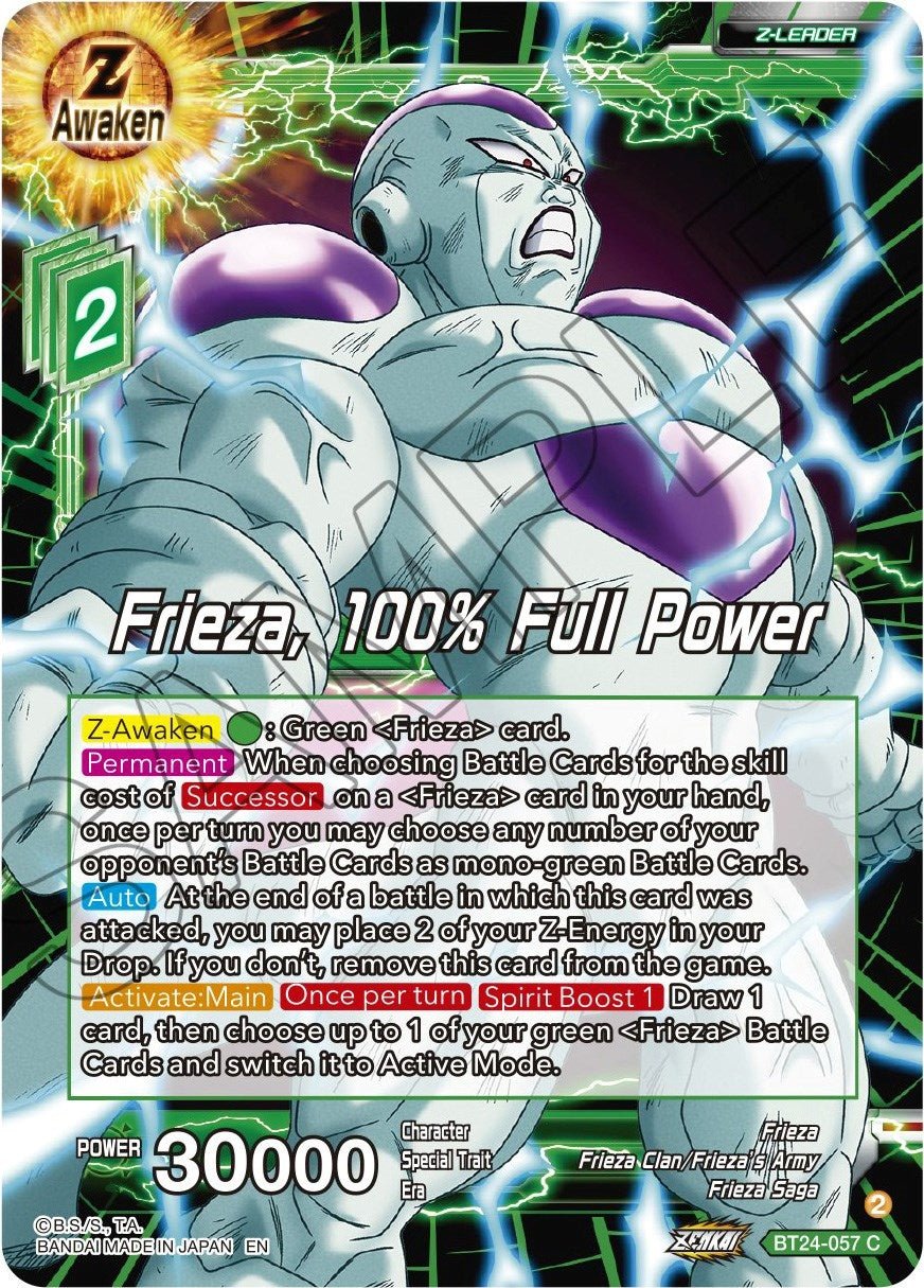 Dragon Ball Super: Masters - Frieza, 100% Full Power (BT24 - 057) (Beyond Generations)