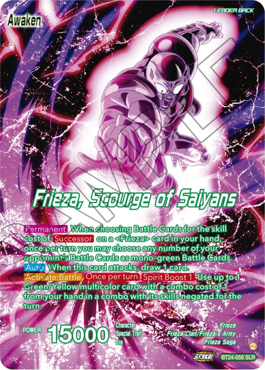 Dragon Ball Super: Masters - Frieza // Frieza, Scourge of Saiyans (SLR) (BT24 - 056) (Beyond Generations)