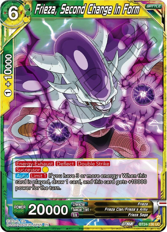 Dragon Ball Super: Masters - Frieza, Second Change in Form (BT24 - 136) (Beyond Generations)