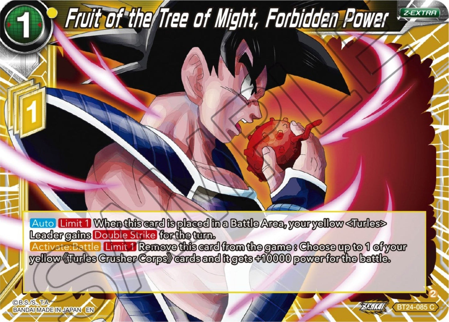 Dragon Ball Super: Masters - Fruit of the Tree of Might, Forbidden Power (BT24 - 085) (Beyond Generations)