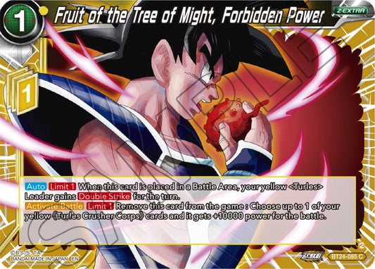 Dragon Ball Super: Masters - Fruit of the Tree of Might, Forbidden Power (BT24 - 085) (Beyond Generations)