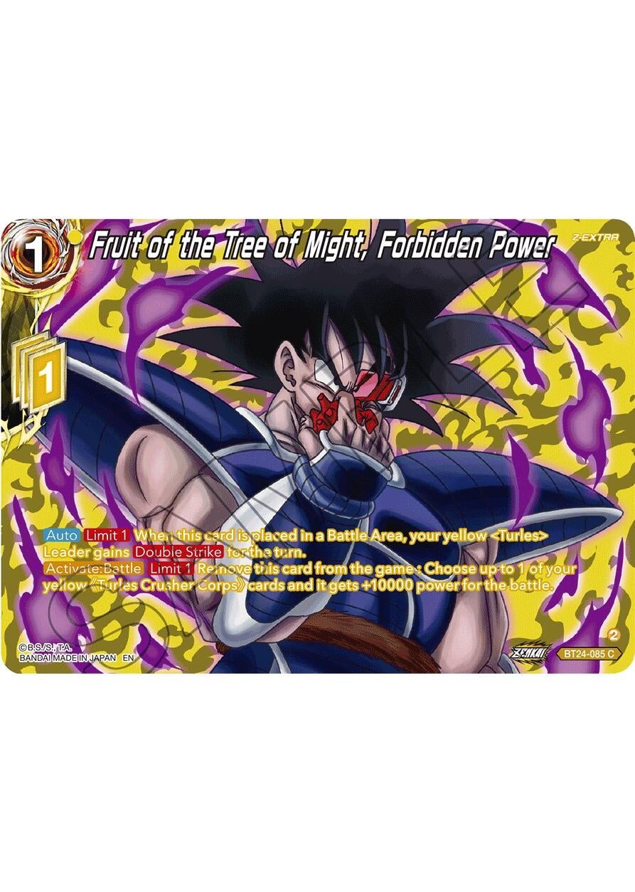 Dragon Ball Super: Masters - Fruit of the Tree of Might, Forbidden Power (Collector Booster Silver) (BT24 - 085) (Beyond Generations)