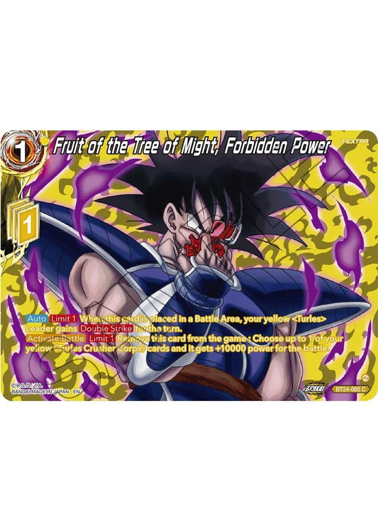 Dragon Ball Super: Masters - Fruit of the Tree of Might, Forbidden Power (Collector Booster Silver) (BT24 - 085) (Beyond Generations)