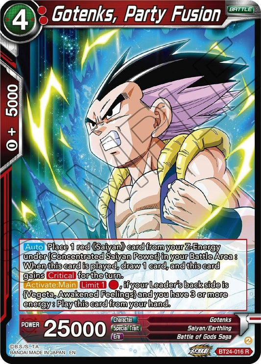 Dragon Ball Super: Masters - Gotenks, Party Fusion (BT24 - 016) (Beyond Generations)