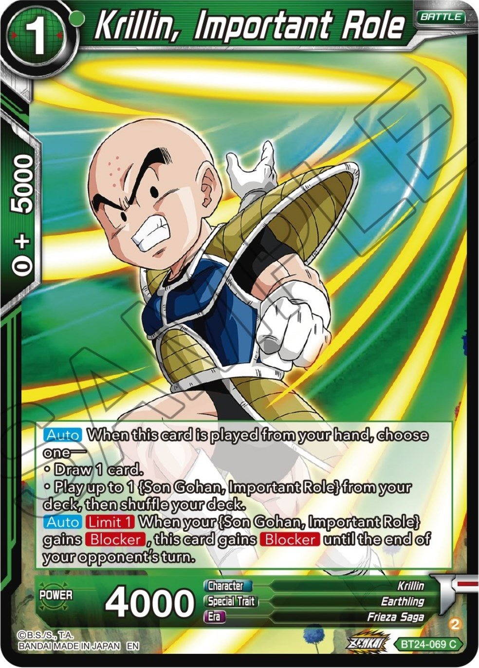 Dragon Ball Super: Masters - Krillin, Important Role (BT24 - 069) (Beyond Generations)