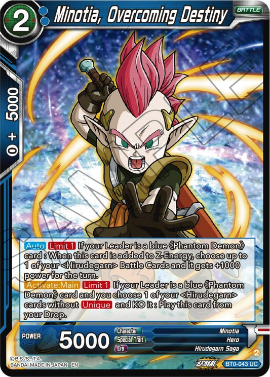 Dragon Ball Super: Masters - Minotia, Overcoming Destiny (BT24 - 043) (Beyond Generations)