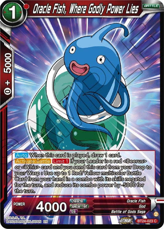 Dragon Ball Super: Masters - Oracle Fish, Where Godly Power Lies (BT24 - 023) (Beyond Generations)