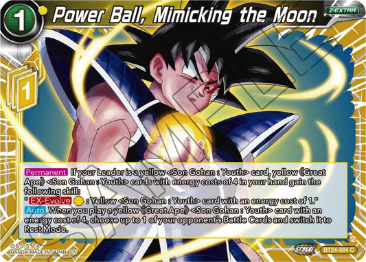 Dragon Ball Super: Masters - Power Ball, Mimicking the Moon (BT24 - 084) (Beyond Generations)