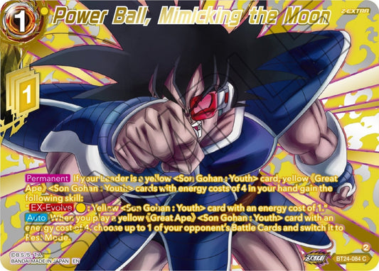 Dragon Ball Super: Masters - Power Ball, Mimicking the Moon (Collector Booster Gold) (BT24 - 084) (Beyond Generations)