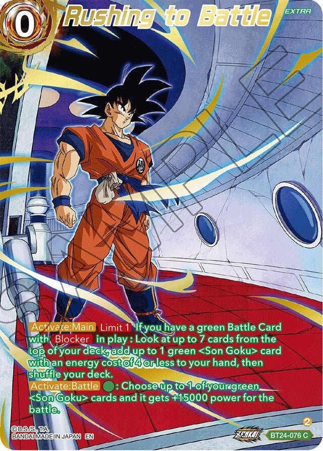 Dragon Ball Super: Masters - Rushing to Battle (Collector Booster Gold) (BT24 - 076) (Beyond Generations)