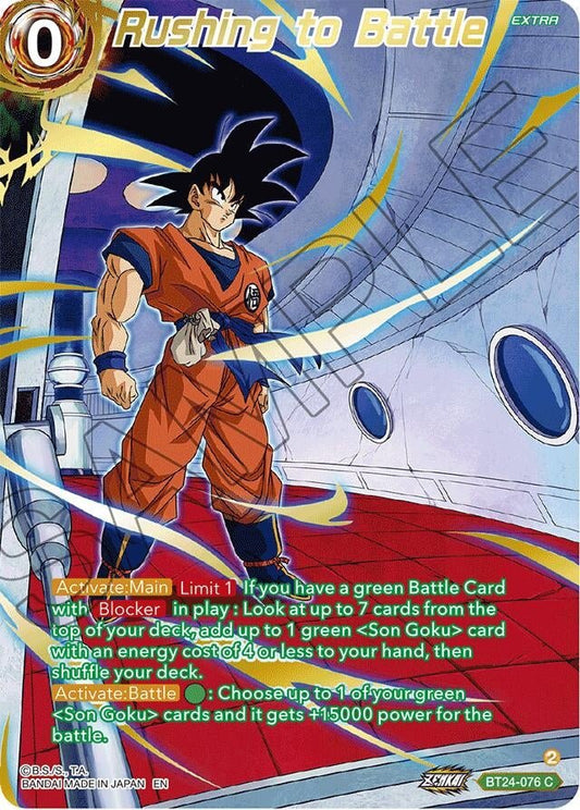 Dragon Ball Super: Masters - Rushing to Battle (Collector Booster Gold) (BT24 - 076) (Beyond Generations)