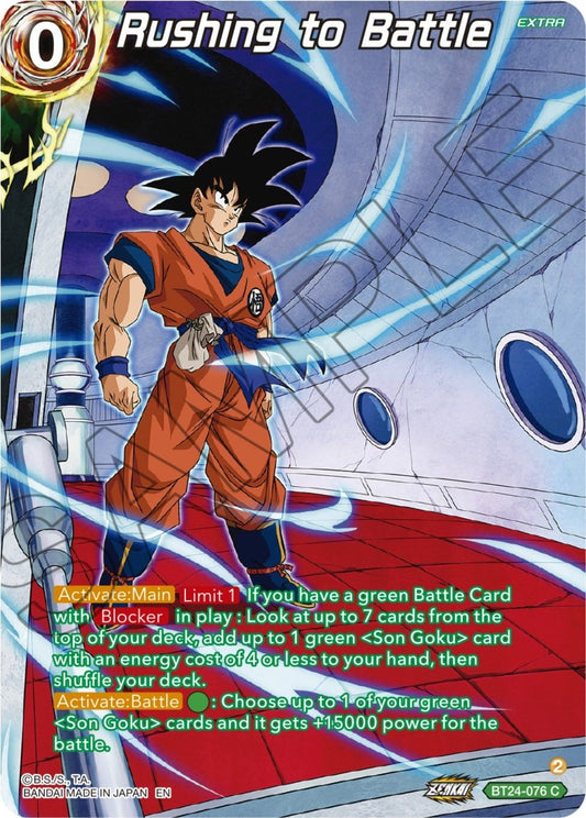Dragon Ball Super: Masters - Rushing to Battle (Collector Booster Silver) (BT24 - 076) (Beyond Generations)