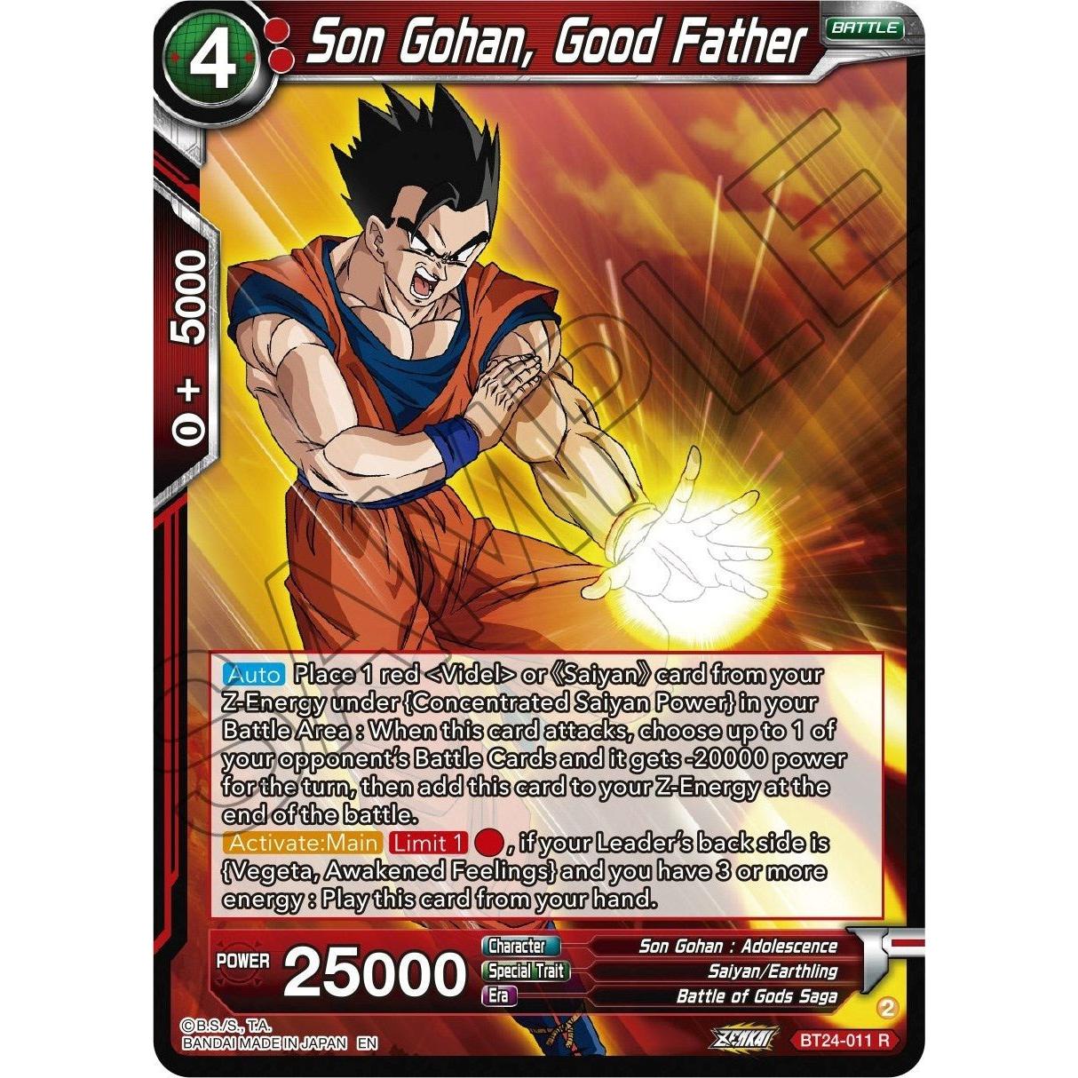 Dragon Ball Super: Masters Son Gohan, Good Father (BT24 - 011) (Beyond Generations) by LAB7 Malta, Europe