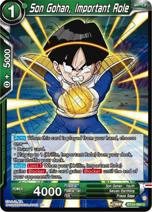 Dragon Ball Super: Masters - Son Gohan, Important Role (BT24 - 064) (Beyond Generations)