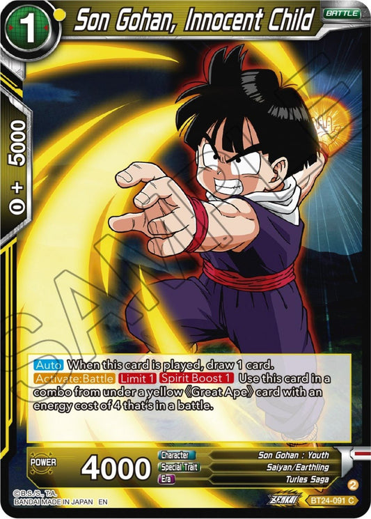 Dragon Ball Super: Masters - Son Gohan, Innocent Child (BT24 - 091) (Beyond Generations)