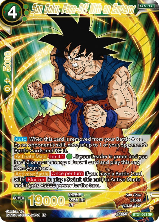 Dragon Ball Super: Masters - Son Goku, Face - Off With an Emperor (BT24 - 063) (Beyond Generations)