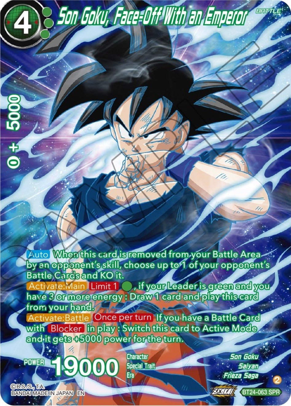 Dragon Ball Super: Masters - Son Goku, Face - Off With an Emperor (SPR) (BT24 - 063) (Beyond Generations)