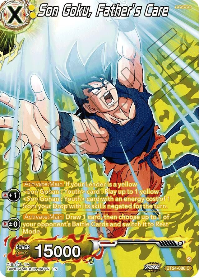 Dragon Ball Super: Masters - Son Goku, Father's Care (Collector Booster Silver) (BT24 - 086) (Beyond Generations)