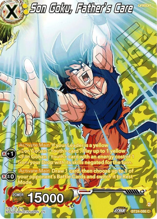 Dragon Ball Super: Masters - Son Goku, Father's Care (Collector Booster Silver) (BT24 - 086) (Beyond Generations)