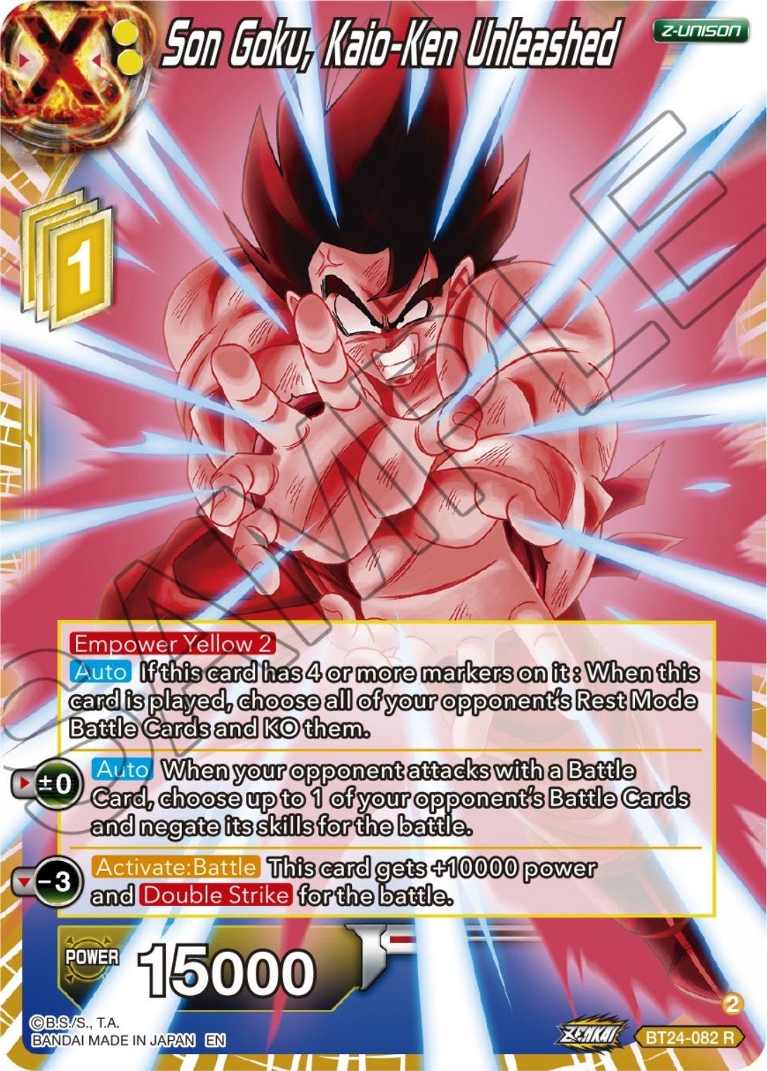 Dragon Ball Super: Masters - Son Goku, Kaio - Ken Unleashed (BT24 - 082) (Beyond Generations)