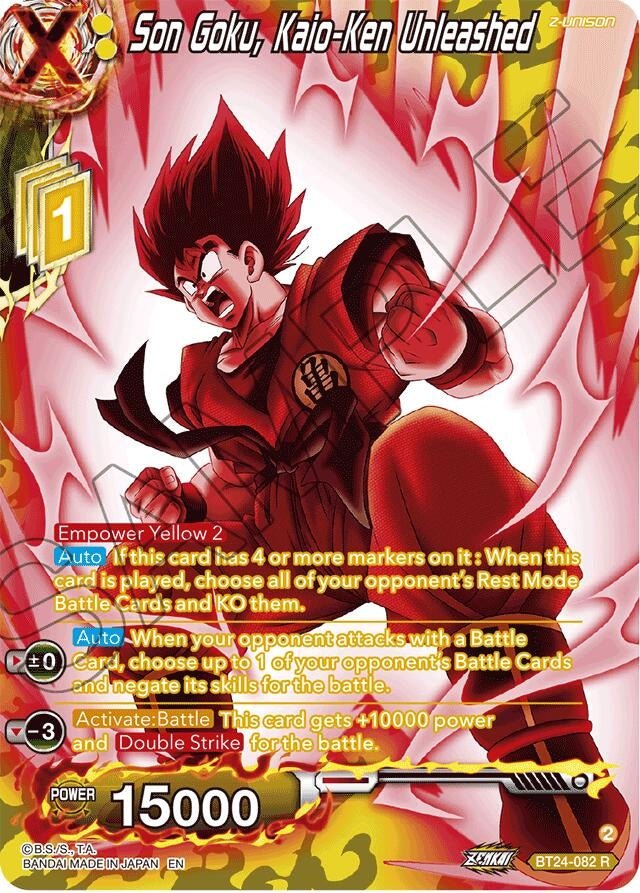 Dragon Ball Super: Masters - Son Goku, Kaio - Ken Unleashed (Collector Booster Silver) (BT24 - 082) (Beyond Generations)