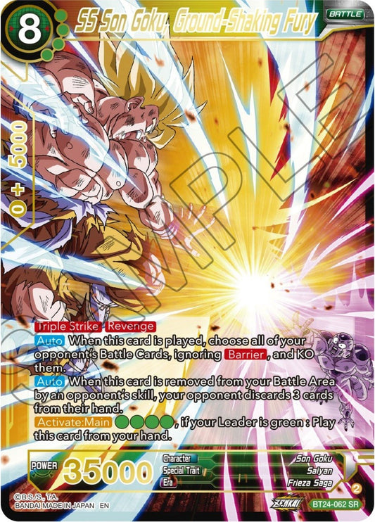 Dragon Ball Super: Masters - SS Son Goku, Ground - Shaking Fury (BT24 - 062) (Beyond Generations)