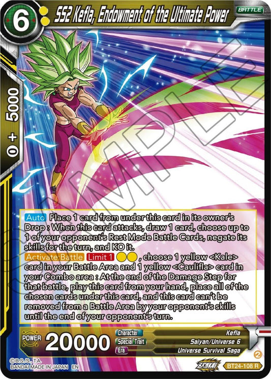 Dragon Ball Super: Masters - SS2 Kefla, Endowment of the Ultimate Power (BT24 - 108) (Beyond Generations)