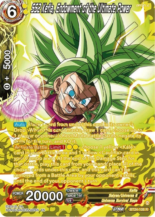 Dragon Ball Super: Masters - SS2 Kefla, Endowment of the Ultimate Power (Collector Booster Silver) (BT24 - 108) (Beyond Generations)