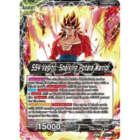 Dragon Ball Super: Masters SS4 Son Goku & SS4 Vegeta // SS4 Vegito, Sparking Potara Warrior (Collector Booster Foil) (BT24 - 112) (Beyond Generations) by LAB7 Malta, Europe